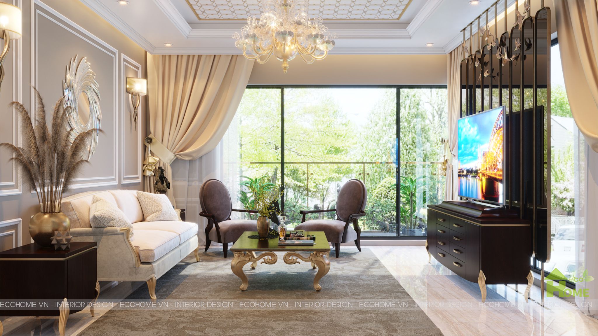 Biệt thự EdenRose - Phong cách thiết kế Tân Cổ Điển