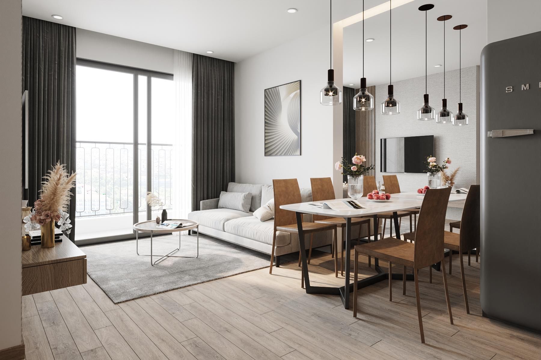 Căn chung cư  1 ngủ + 1 Vinhomes Ocean Park anh Hoàng