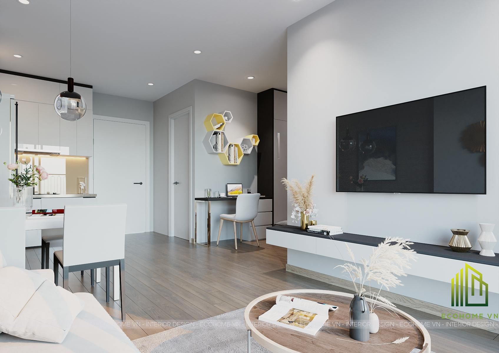 Căn chung cư  1 ngủ + 1 Vinhomes Ocean Park chị Vân